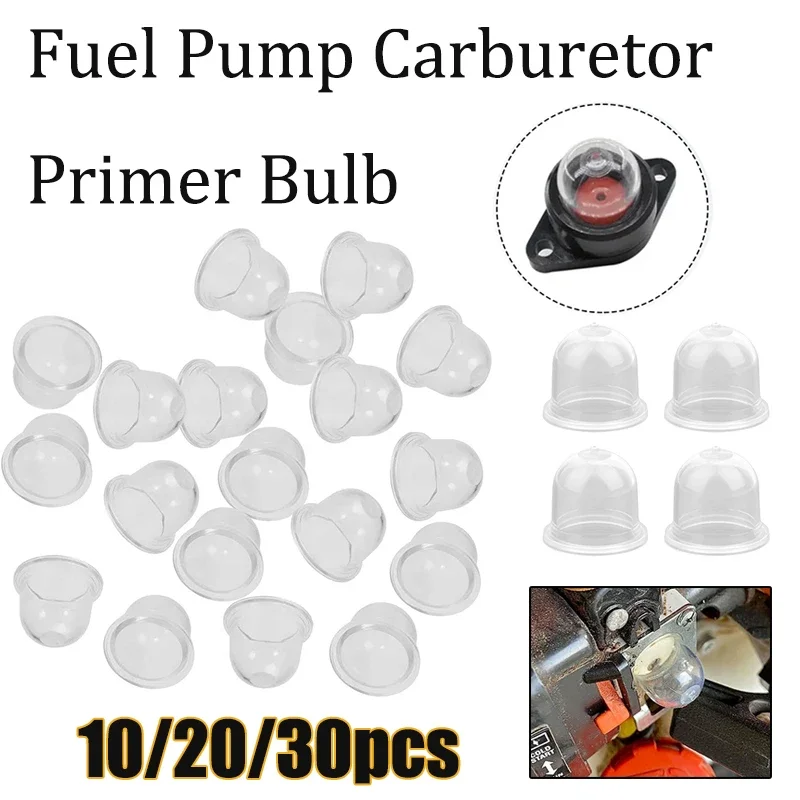 

10-30pcs Carb Primer Bulb Cap Carburetor Spare Parts Small Fuel Pump 19/22mm For Chainsaws Blower Trimmer Brushcutter Replace
