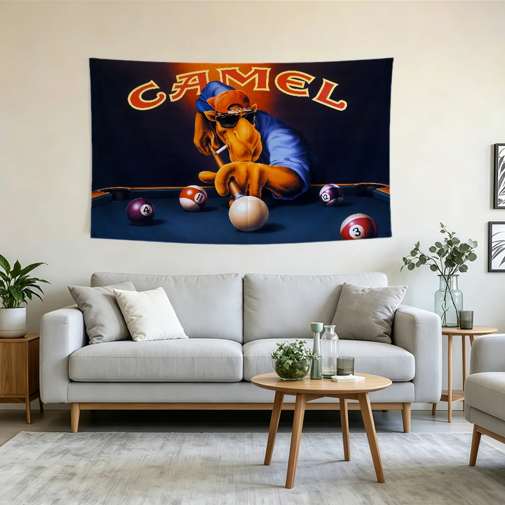 vintage camel cigarettes Painting flag Party Club Outdoor Interior Wall Decoration Banner Fans Gift Print Decor flag