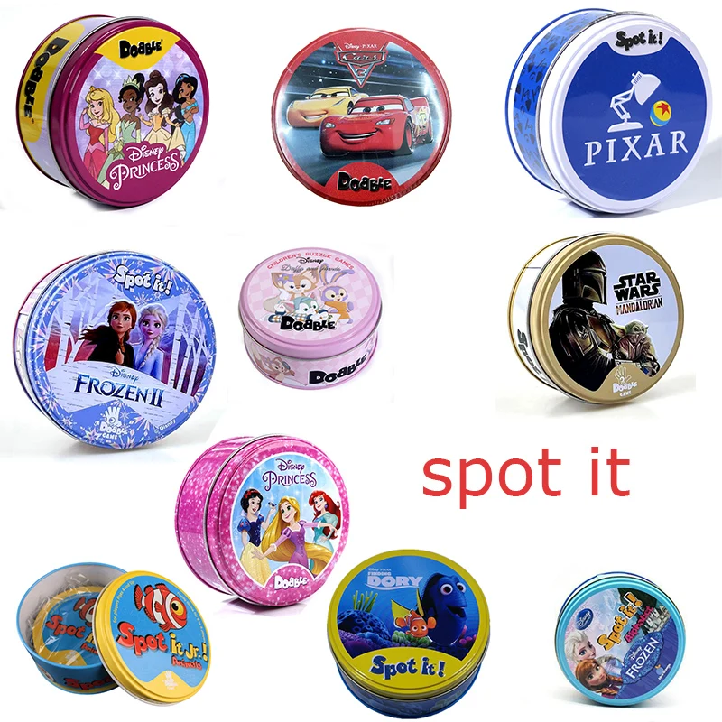 

Found It Dory Frozen McQueen Game A fun family party game,Find it,Card game Toy Iron Box,Holidays