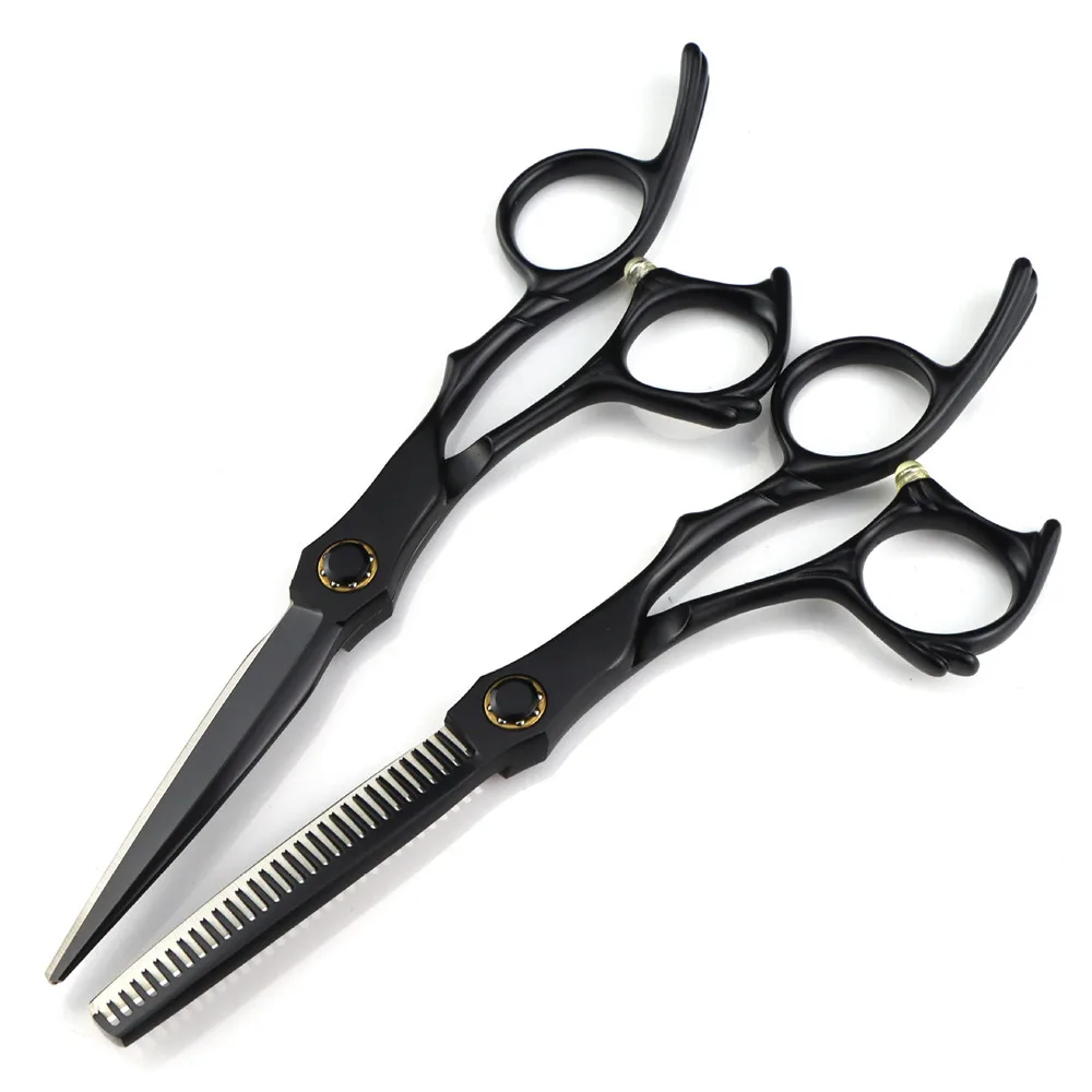 

Professional JP440C 6 '' Black Bearing hair scissors haircut thinning barber makas hair cutting shears hairdressing scissors