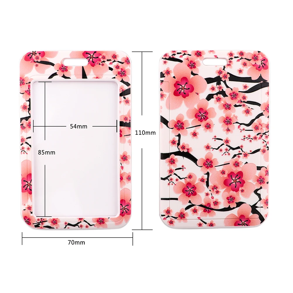 Sakura Cherry Blossom Buckle Lanyards Flower Neck Strap for Phone Strap Lanyard for Key ID Card Gym USB Badge Holder Neckband