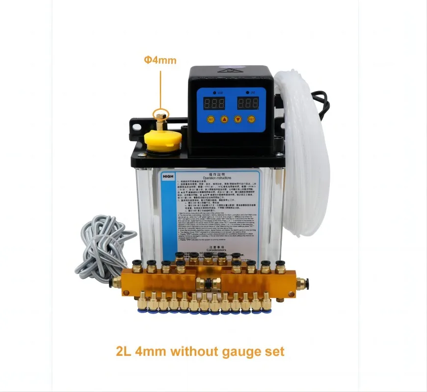 

2L AC110V 4mm CNC Lubrication Pump System Kit Auto Electromagnetic Lubrication Pump Oil Output Other Models Can Be Contacted