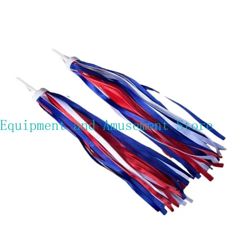 

652F 1 Pair Handlebar Tassels, Scooter Tassels Rainbow for Boys and Girls, Colorful Bike Streamers Set Bicycles Ribbon Grips