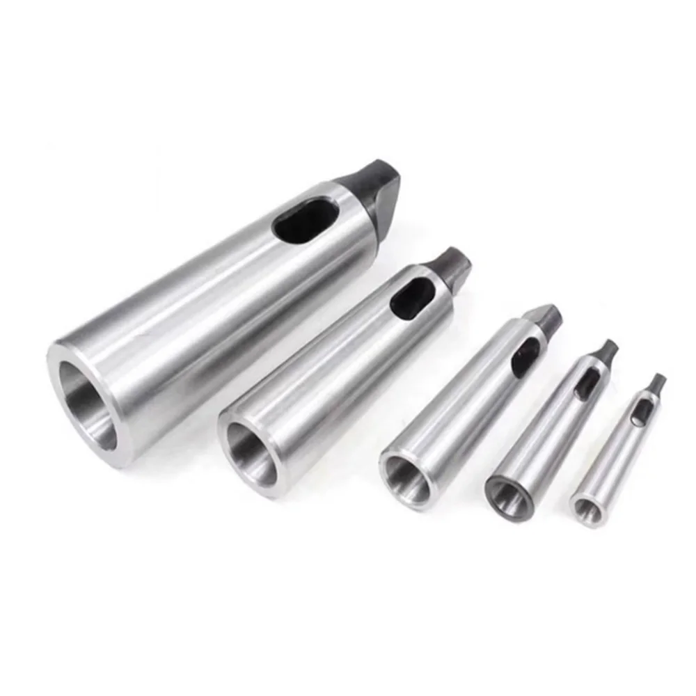 Custom CNC Machining Morse Taper Sleeve Adapter Reducing Drill Sleeve Lathe Tool Holder Bushing Steel Taper Shaft Sleeve moq 1pc