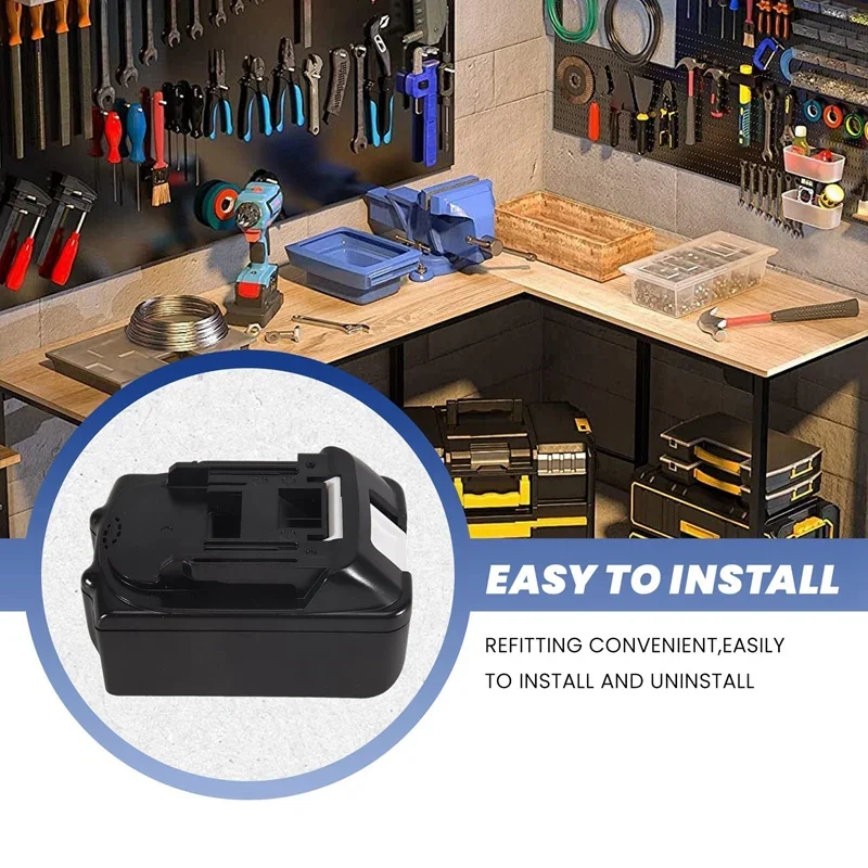 BL1830 with Li-Ion Power Tools Battery Case Replacement for Makita 18V BL1840 BL1850 Plastic Shell