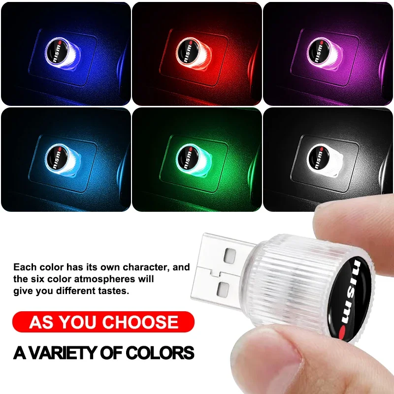 أضواء جو السيارة LED اكسسوارات الديكور الداخلي للسيارات لنيسان نيسمو تيدا Teana GTR ميكرا ليف سنترا باترول ماكسيما