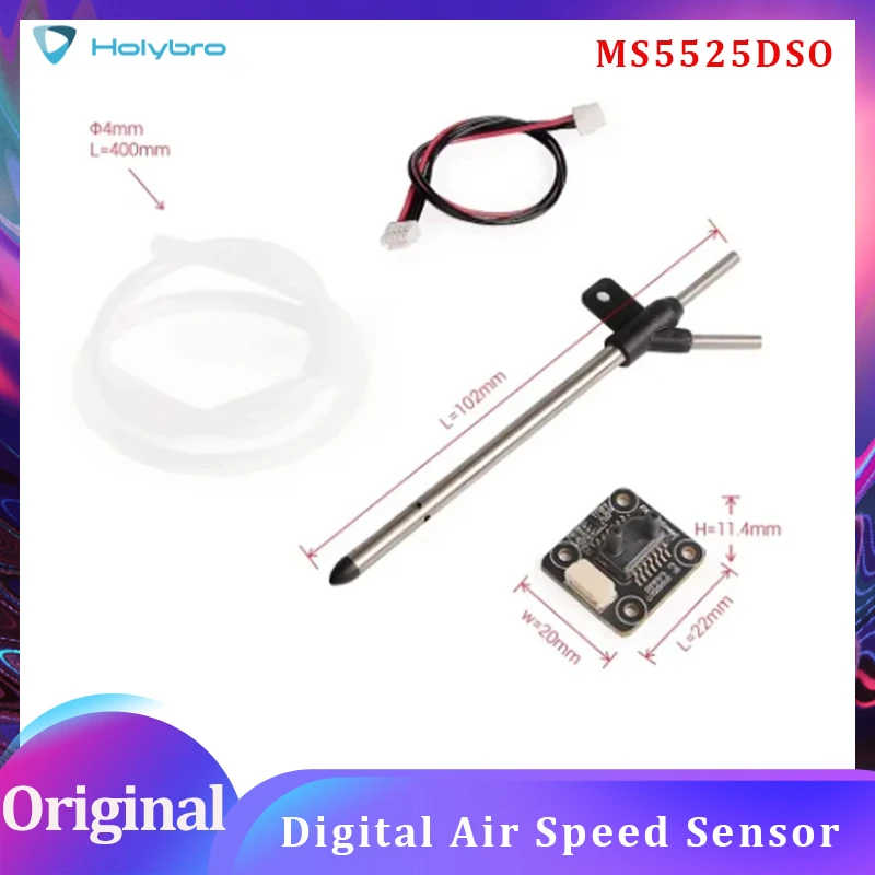 

Holybro Digital Airspeed Sensor MS5525DSO for Autopilot Flight Controller PX4 for RC FPV Drone
