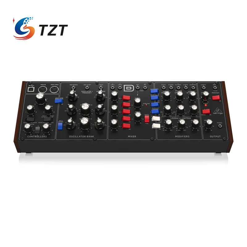 TZT Model-D Original Analog Synthesizer with 3 VCOs Ladder Filter LFO & Eurorack Format for Behringer