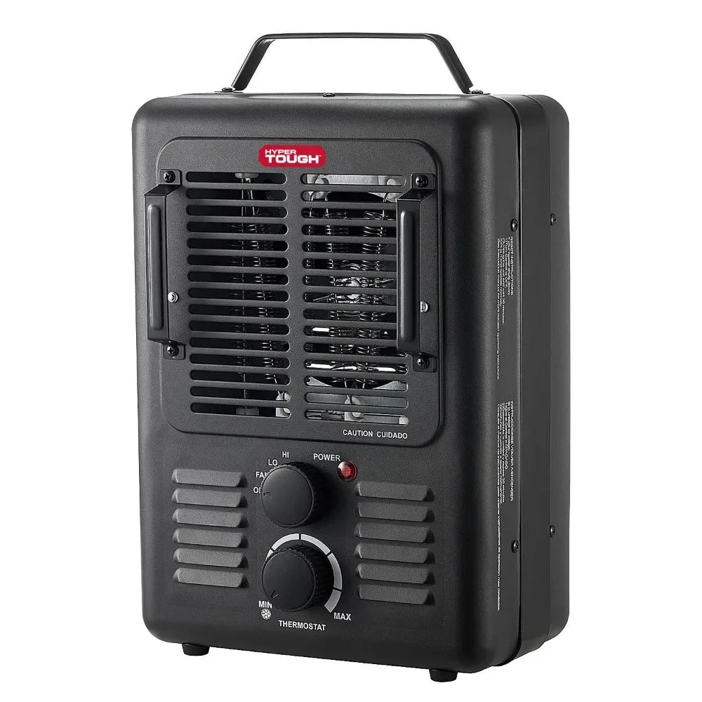 

%a 1500w Utility Space Heater, Adjustable Thermostat Equipped with Overheating Protection and Overturning Protection