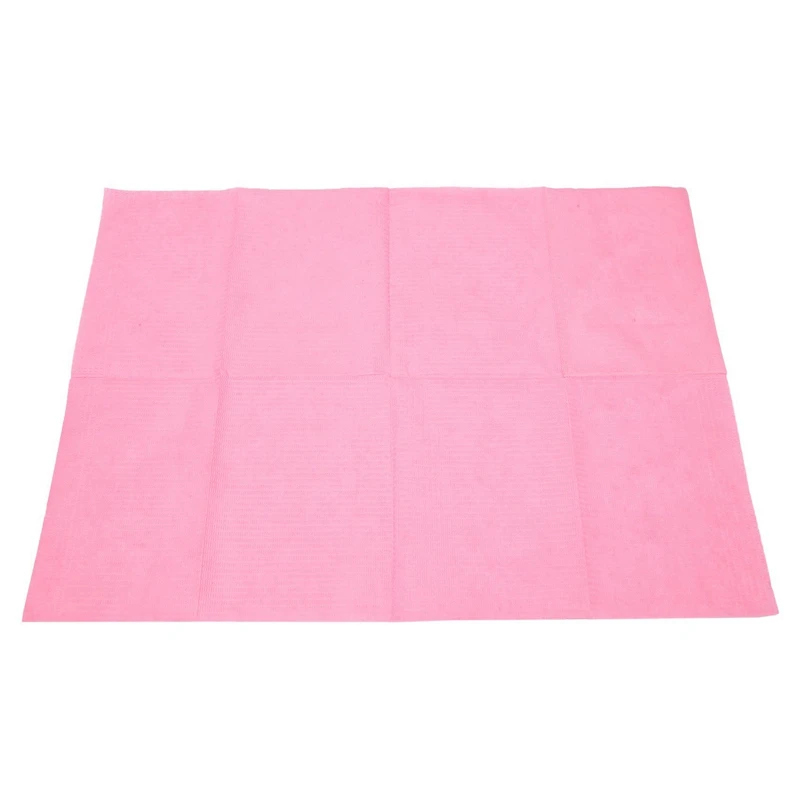 Mantel absorbente para tatuaje, paño desechable para limpieza de tatuajes, impermeable, 375 piezas, color rosa