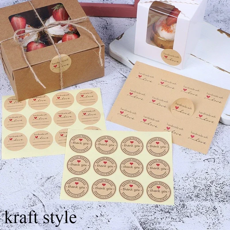 300pcs Customized Pictures / Text / LOGO Sealing Stickers Self-adhesive Sticker Colorful Printted QR Code Trademark Labels