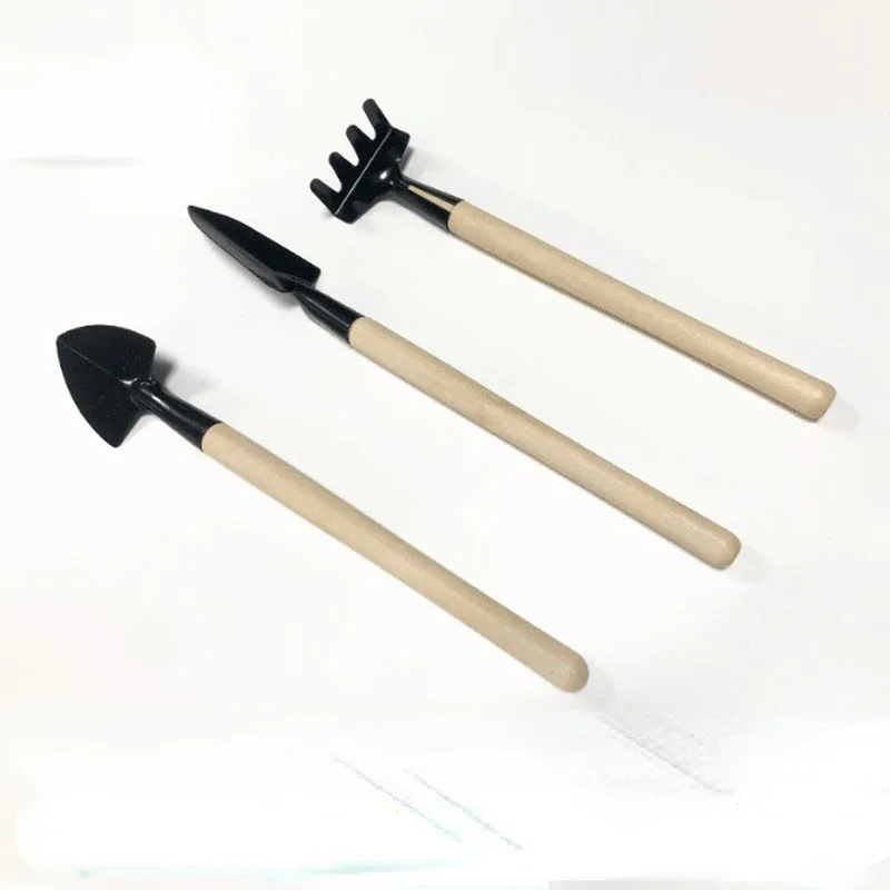 Mini Flower and Vegetable Shovel Gardening Tools Three-piece Set Hoe Plant Potted Plant Flower Loosening Soil Care Tool