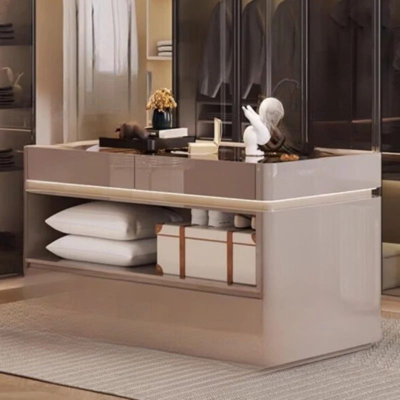 

Italian light luxury cloakroom, island cabinet, chest of drawers, chest of drawers, master bedroom storage cabinet