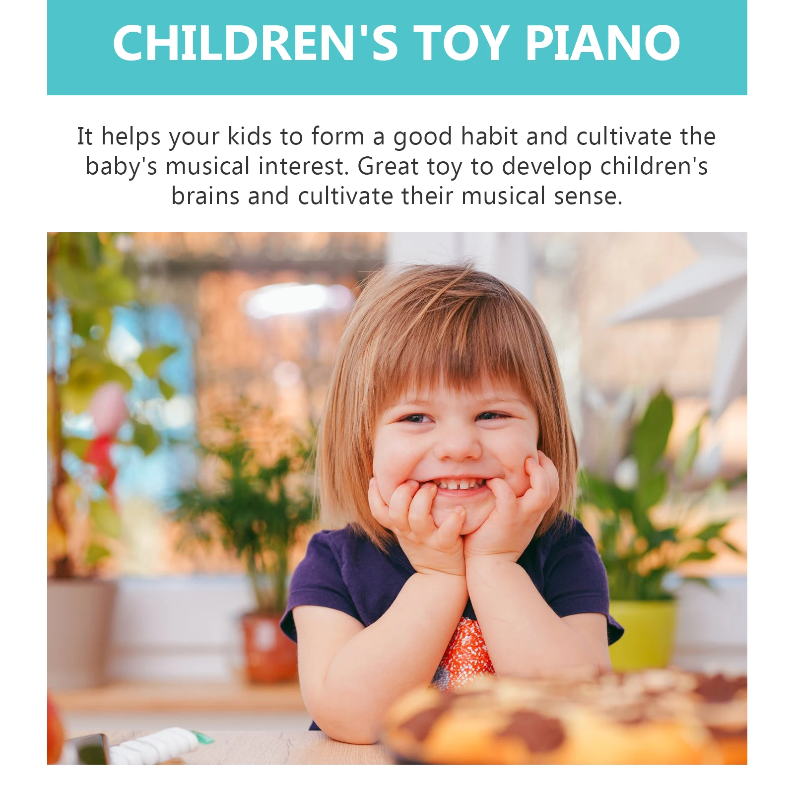 Instrumento de xilófono, juguetes para bebés, Piano Musical para niños, percusión de plástico para golpear, educación temprana