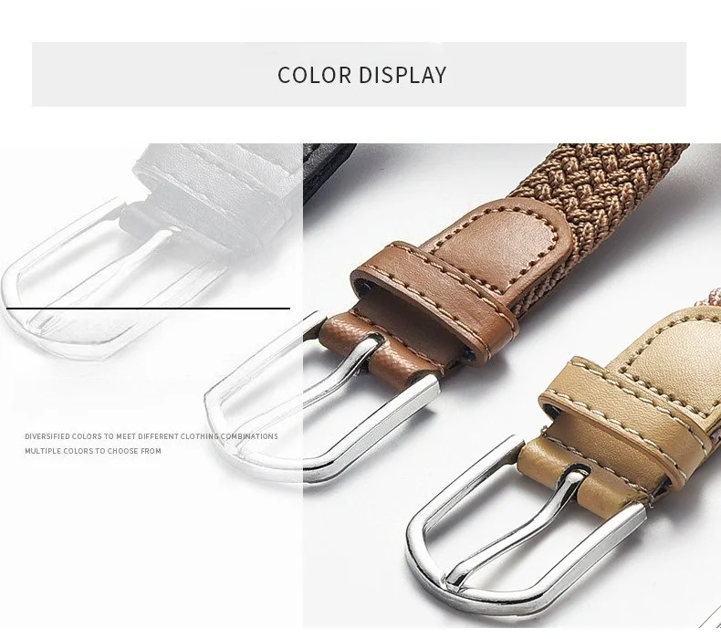 Modischer, elastischer, geflochtener Damengürtel im koreanischen Stil, robustes, geflochtenes Design, vielseitiger dekorativer Gürtel für Studenten, Unisex – Detail 25