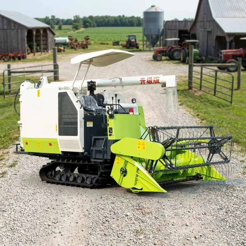 Self-propelled Rice Harvester Wear Resistant Cutting Blades Maintain Sharpness For Long Term Mass Rice Harvest Production