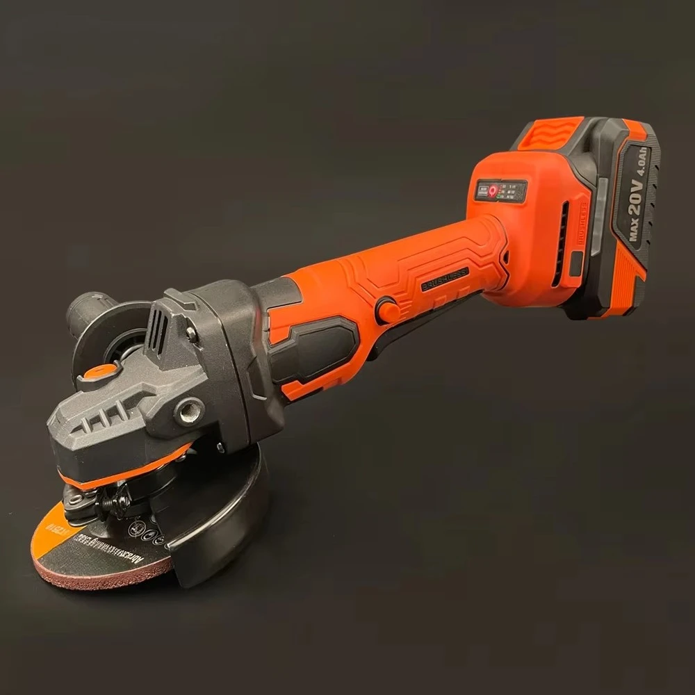 20V 0-3000/0-5000/0-8500Rpm Durable Li-ion Brushless Cordless Electric Angle Grinder