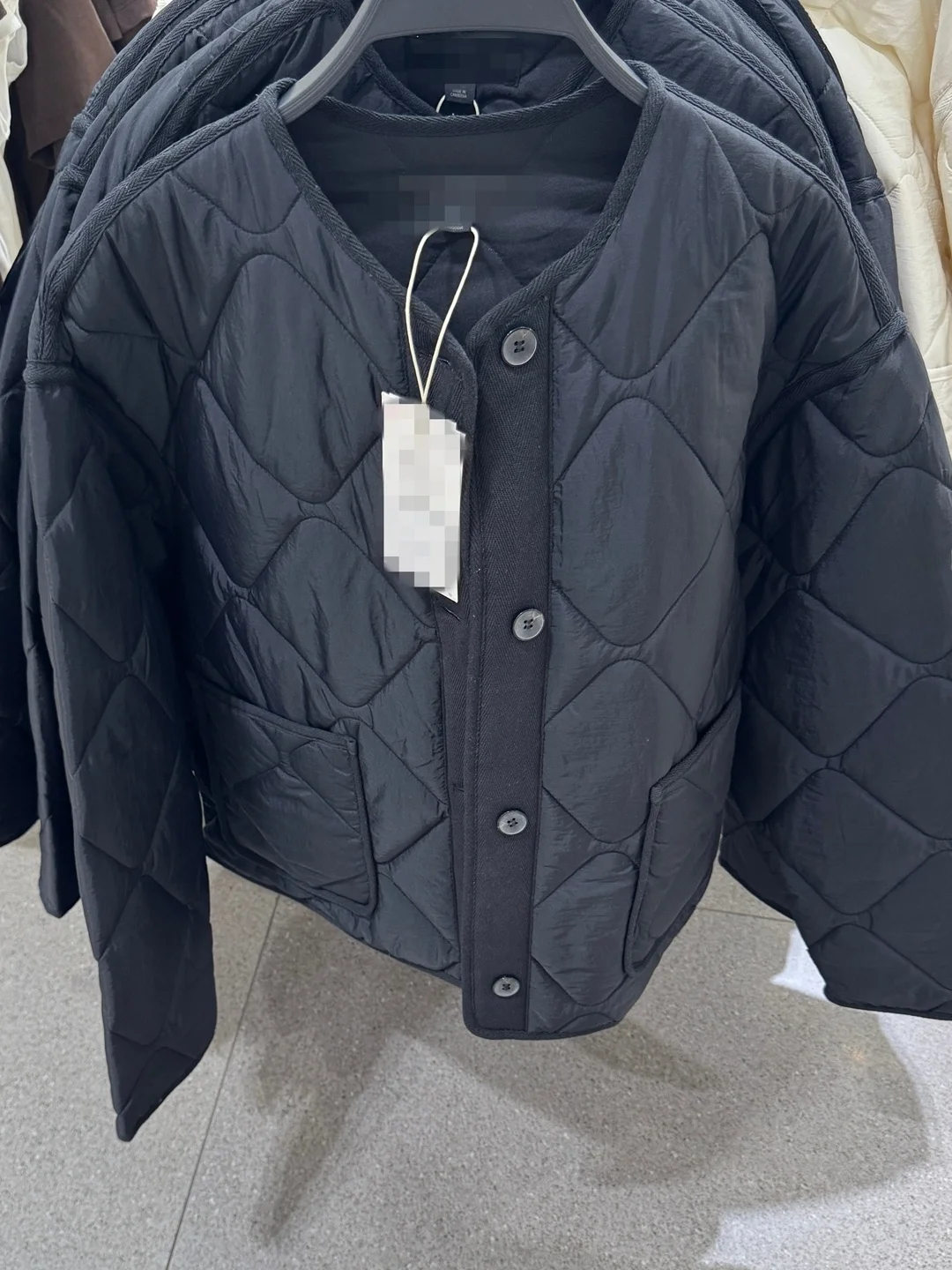 ZARLuvip Autumn Winter Thin Cotton Jaet round Ne ket Decor Women's Clothing Comfortable Casual Sle Long Sve Coat