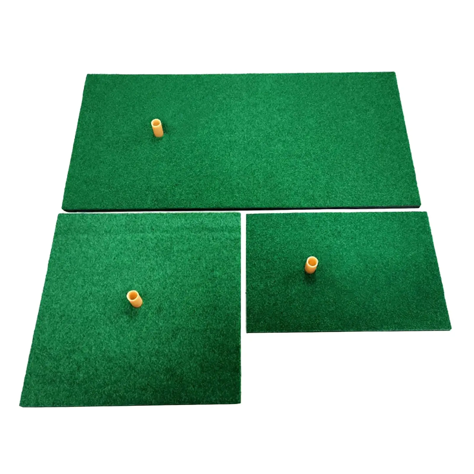 Golf Practice Mat Putting Training Pad Chipping Turf Artificial Grass Tee Holder