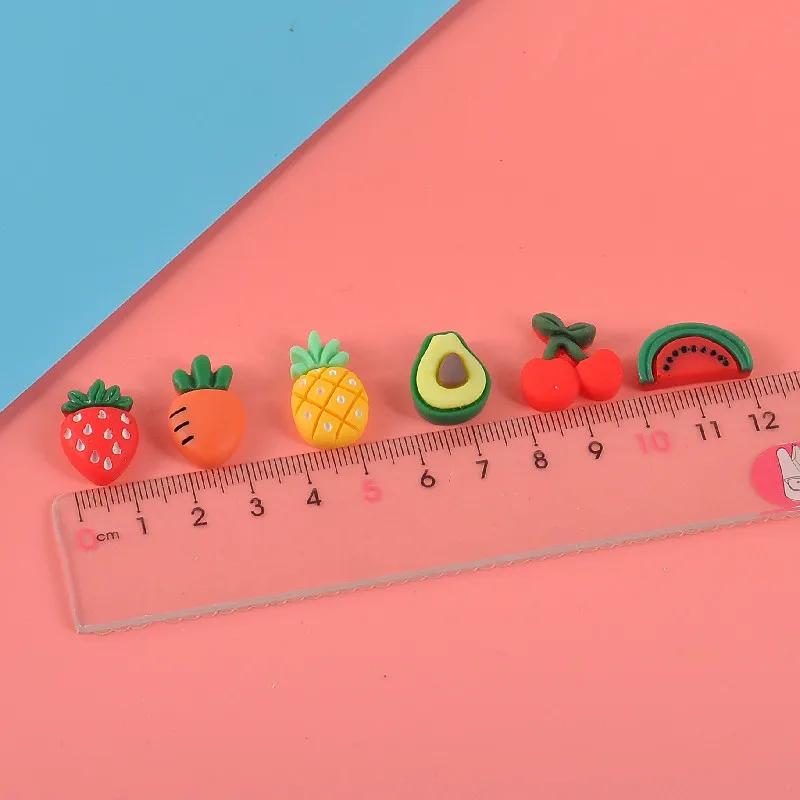 Resin Lovely simulation of fruit Flatback Cabochon Scrapbook Kawaii DIY Embellishments Accessories 20Pcs  L39