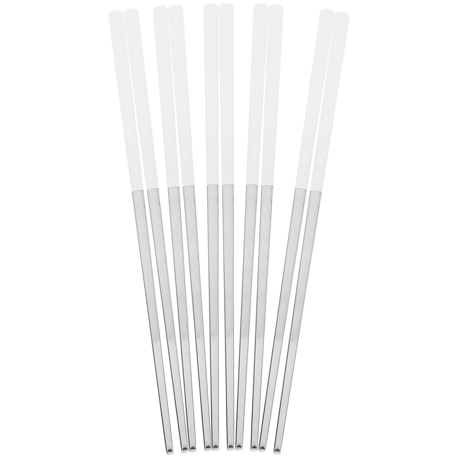 

5Pairs Metal Chopsticks Reusable Stainless Steel Chopsticks Lightweight Portable for Travel Camping Picnic Restaurant Home