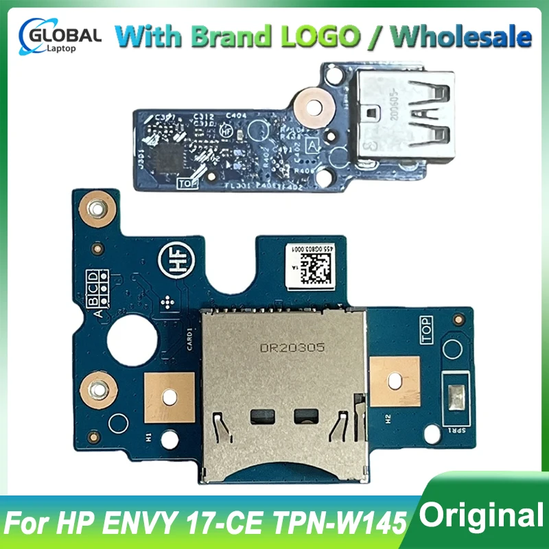 

Original New USB for HP ENVY 17-CE TPN-W145 448.0G803.0011 Laptop PC Card Reader USB Interface Repair Accessory 100% Tested