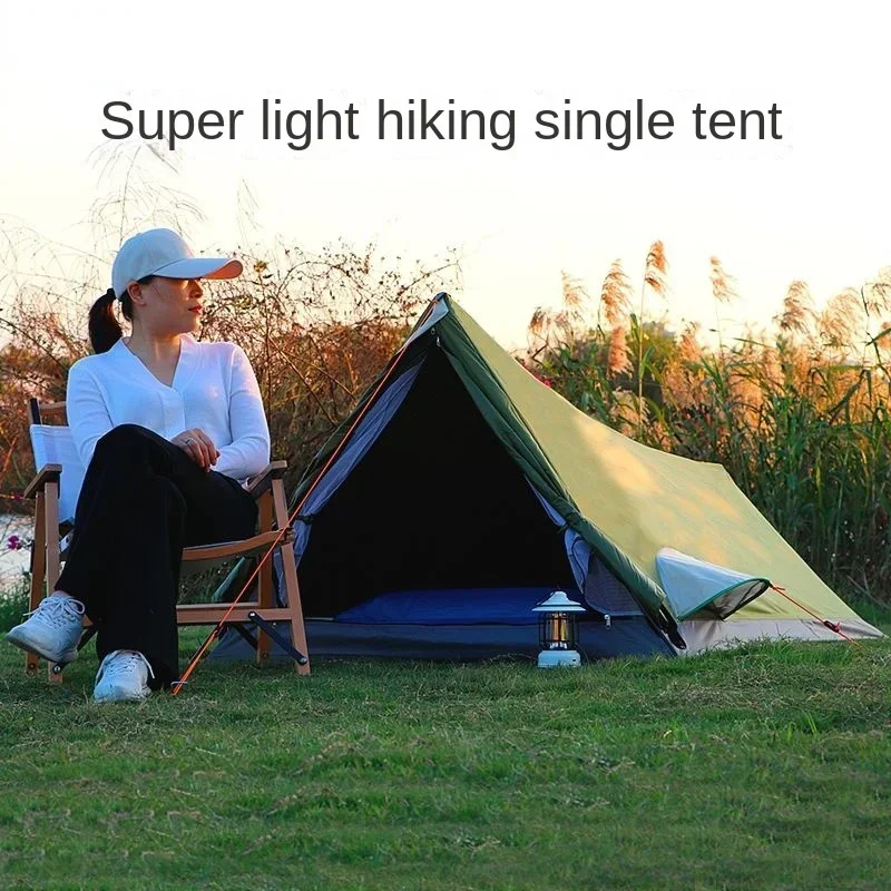 

Outdoor Camping Single Tent | Lightweight Two-Person Gear with Double Layers and Aluminum Poles Tents