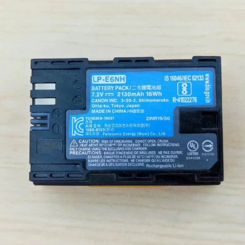 

100%Original 2130mAh for Canon LP-E6NH R7 R6 R62 R5 R5C R 7D2 7D 6D2 6D 5D4 5D3 5D2 90D 80D 70D 60D 5DS 5DSR XC10 Camera Battery