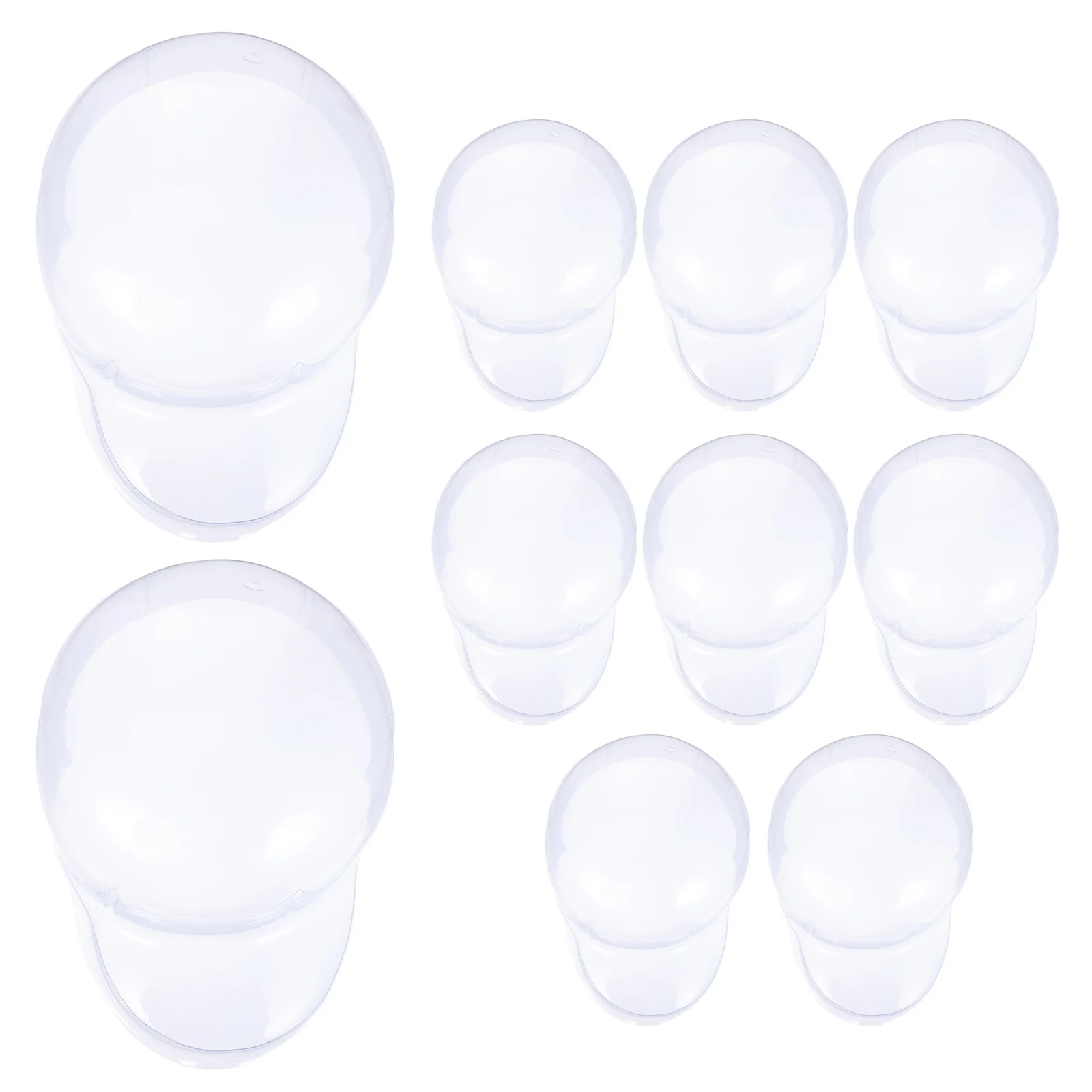 

10pcs Hat Shapers PVC Lightweight Baseball Cap Holders Storage Display Rack Plastic Hat Stand Home Organizers