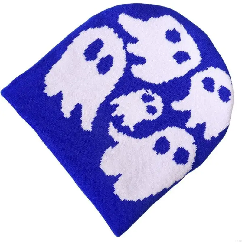 y5jd القوطية للجنسين قبعات الهالوين هدية دافئة ناعم ذي حياكة