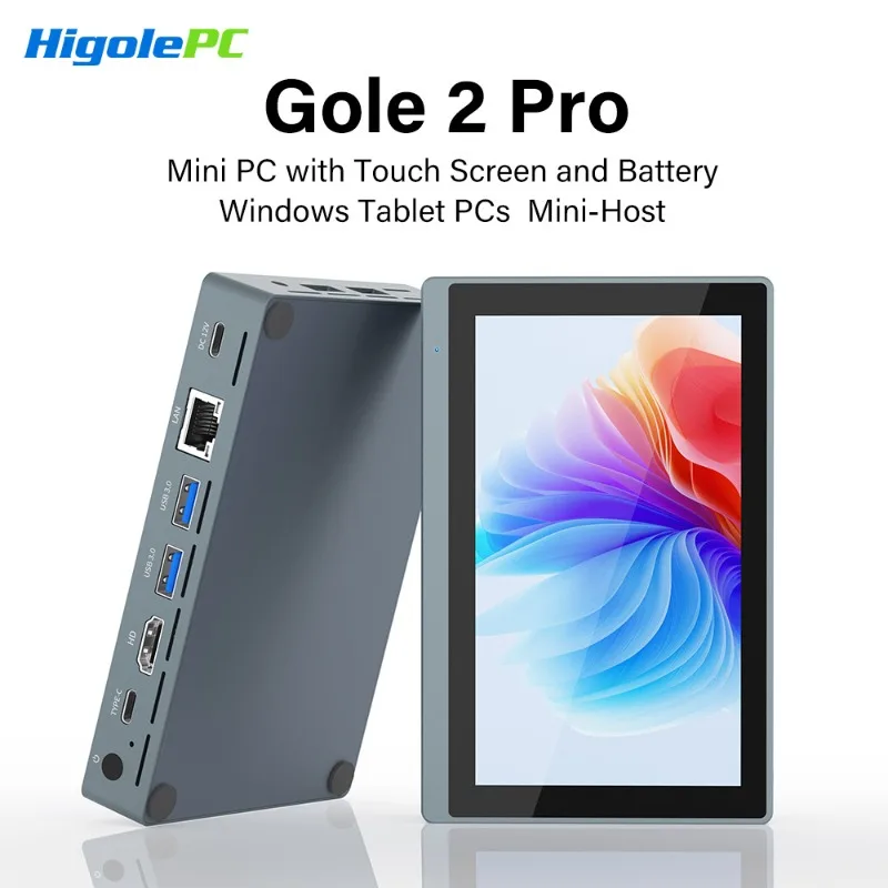 

Компактный мини-ПК Pocket Higole Gole 2 Pro 5.5 дюймов, Intel, Windows 11, WiFi5, 8/16 ГБ ОЗУ, 4K, портативный компьютер для офиса/промышленного использования