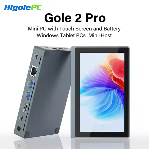 Pocket Higole Gole 2 Pro 5.5" Mini PC Intel Win11 WiFi5 8/16GB RAM 4K Portable Computer for Office/Industrial Use