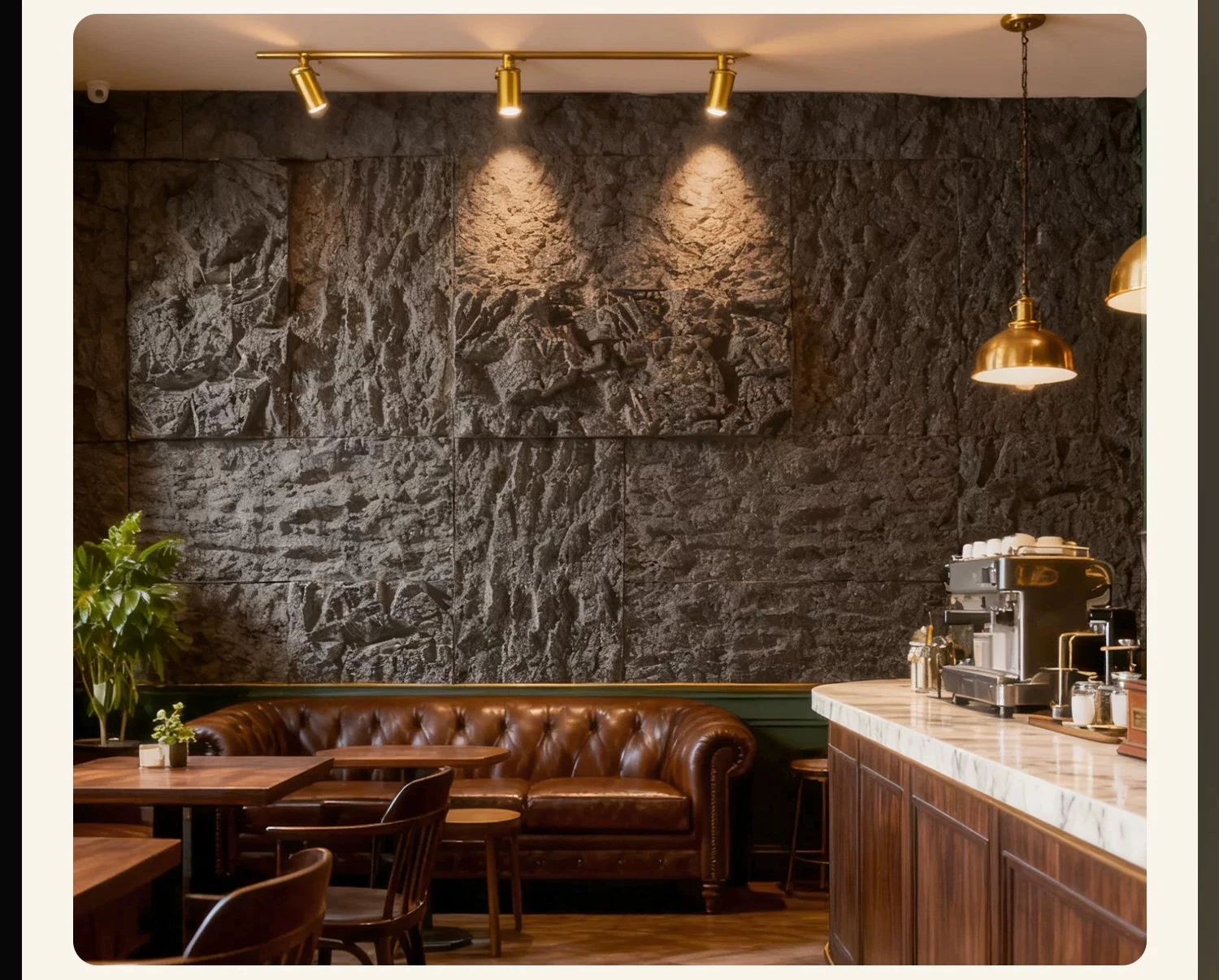 Lightweight pu stone  imitation stone background wall exterior decoration panel