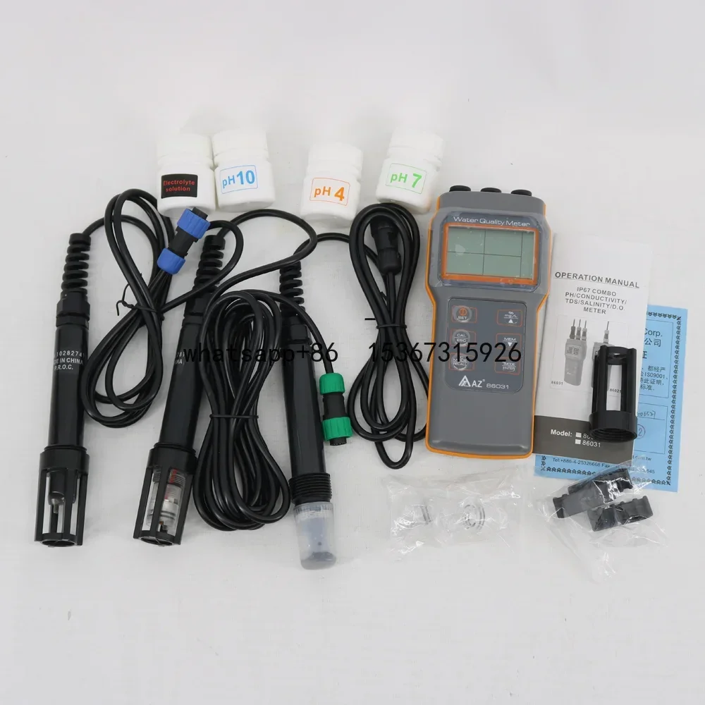 

AZ86031 The Updated Version of AZ8603 The Water Quality Meter Dissolved Oxygen Tester PH Meter