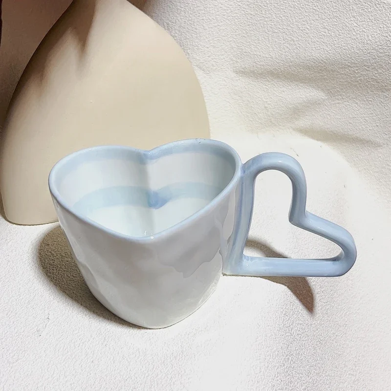 Hand Painted Mug Flower Underglaze Tableware Ceramic Cups and Saucers Creative Coffee Cup Mug Bar Tableware Unique Gift