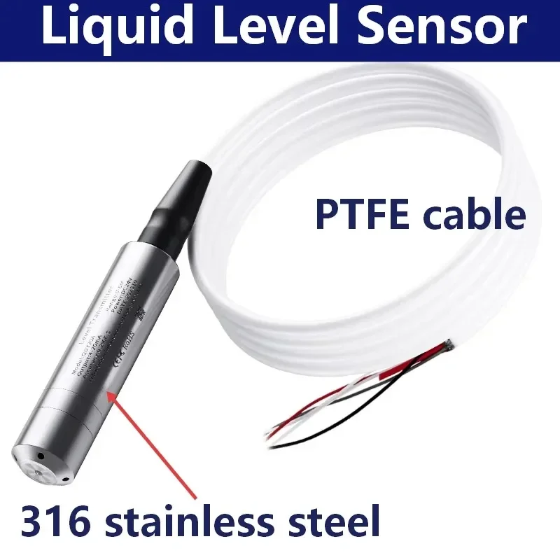 Sea Water Level Transmitter 5m 4-20mA 0-10V 0-3.3V Output Oil Water Pressure Level Transducer Sensor Petrol 0-5M 10M 15M