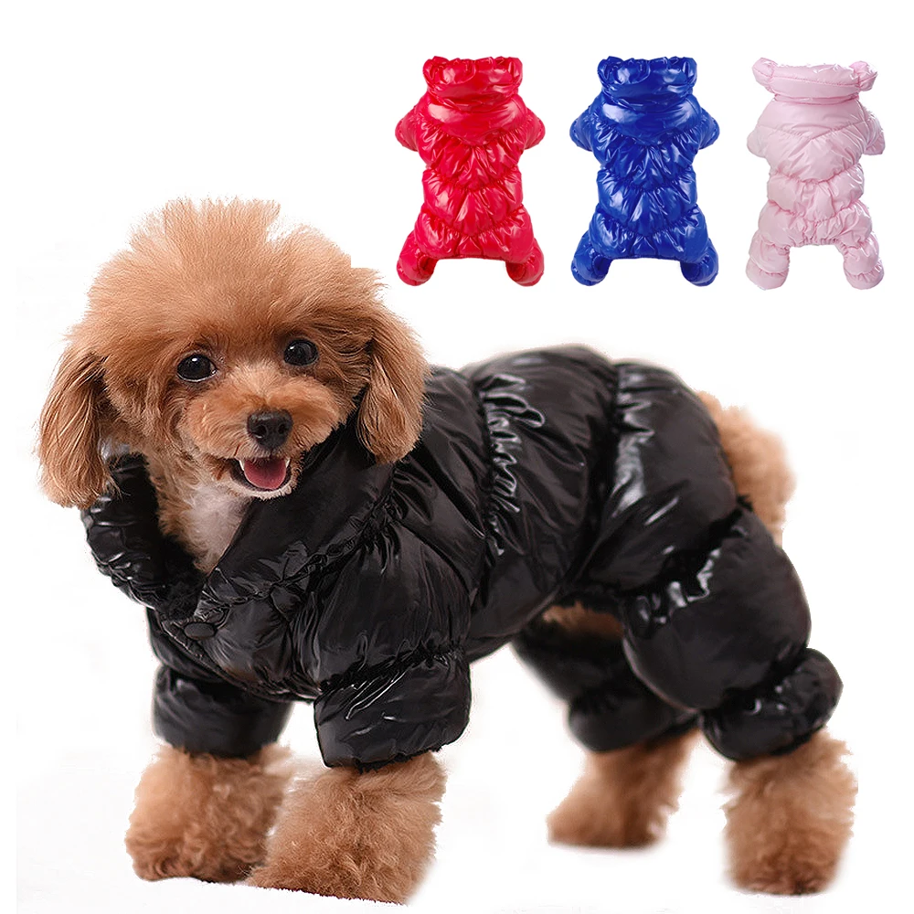 

Warm Dog Clothes Coat Waterproof Dog Jacket Pet Winter Clothing Jumpsuit Overalls for Small Medium Dogs French Bulldog XS-2XL