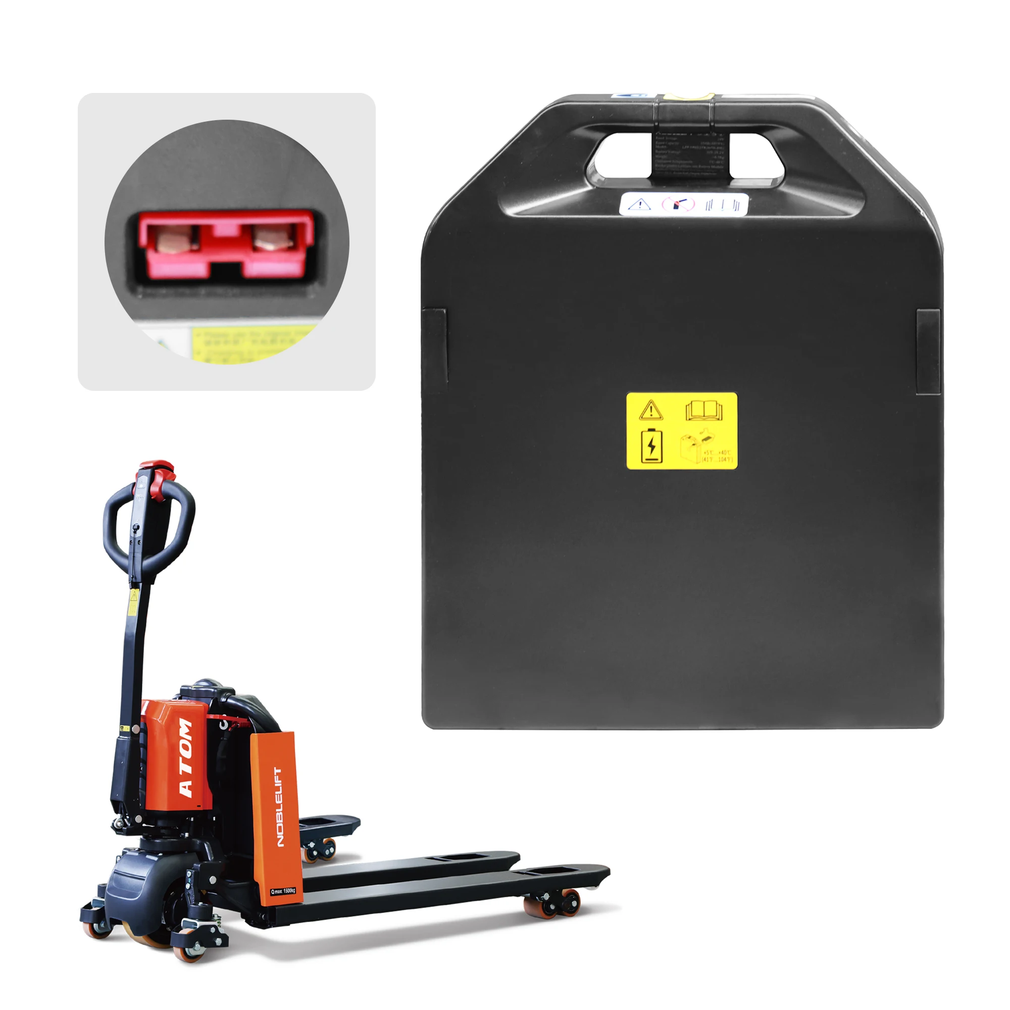 24V 30Ah Lithium Battery For NOBLELIFT ATOM PTE15Q-ALi-ion Electric Pallet Jack