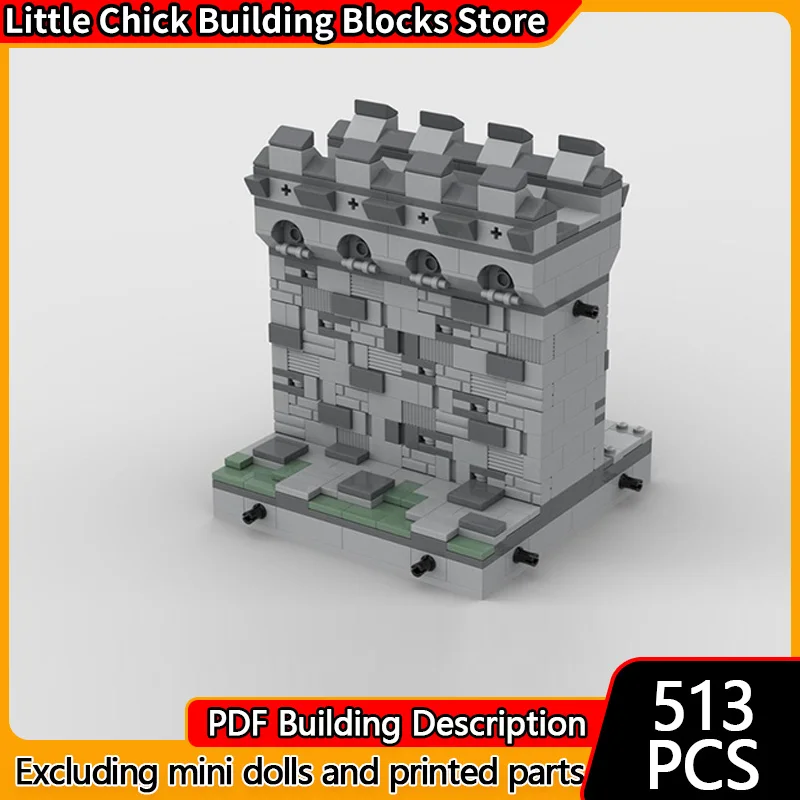 

Medieval Castle Model MOC Building Bricks Castle City Wall Modular Technology Children Holiday Gifts Assemble Toys Suit