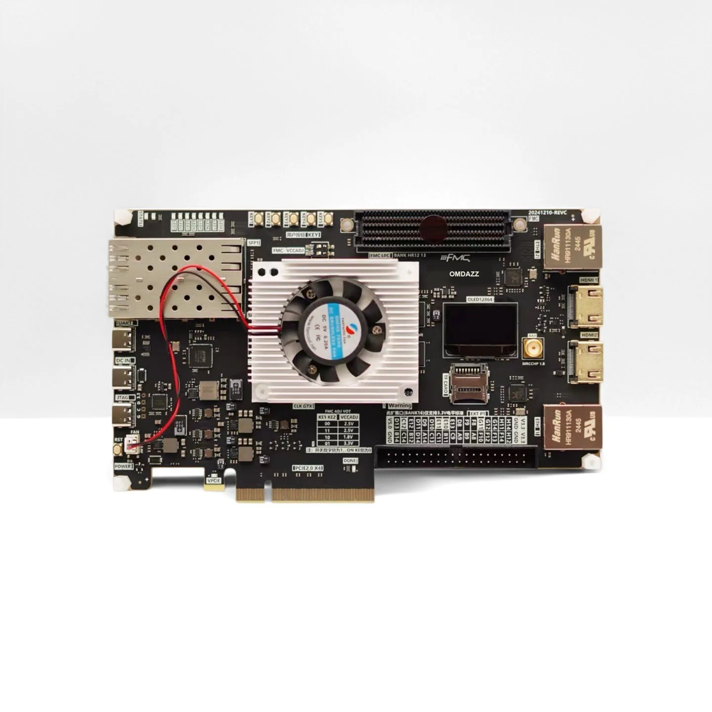 XC7K325T FPGA Development Board, PCIe Gen2 x4, SFP+, Gigabit Ethernet, 1GB DDR3, for University electronics Learning