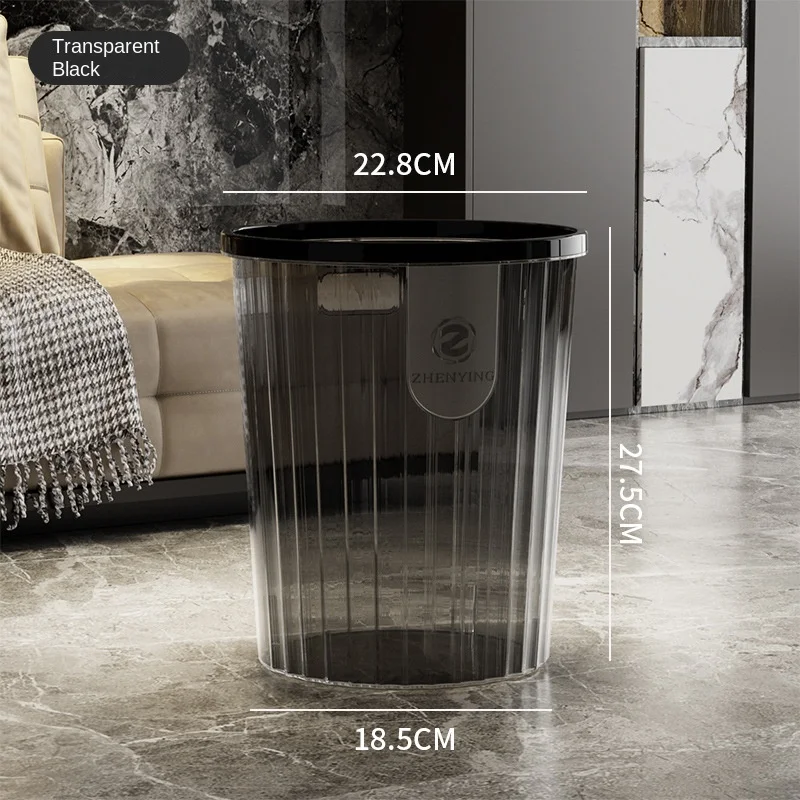 Living Room Household Transparent Toilet Kitchen Large Office Trash Can