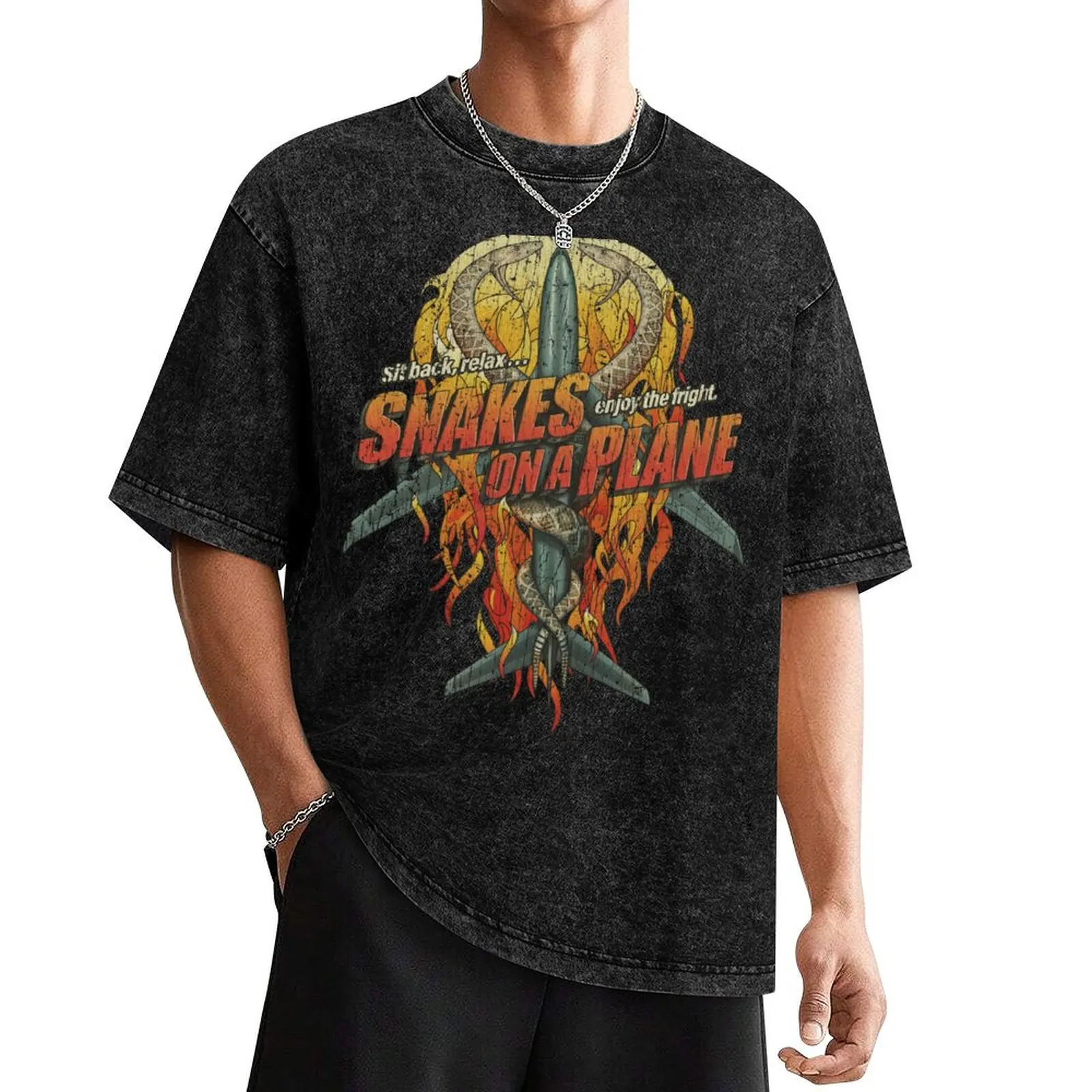 

Snakes on a Plane 2006 T-Shirt graphic t shirts oversized heavyweights luxury clothes men
