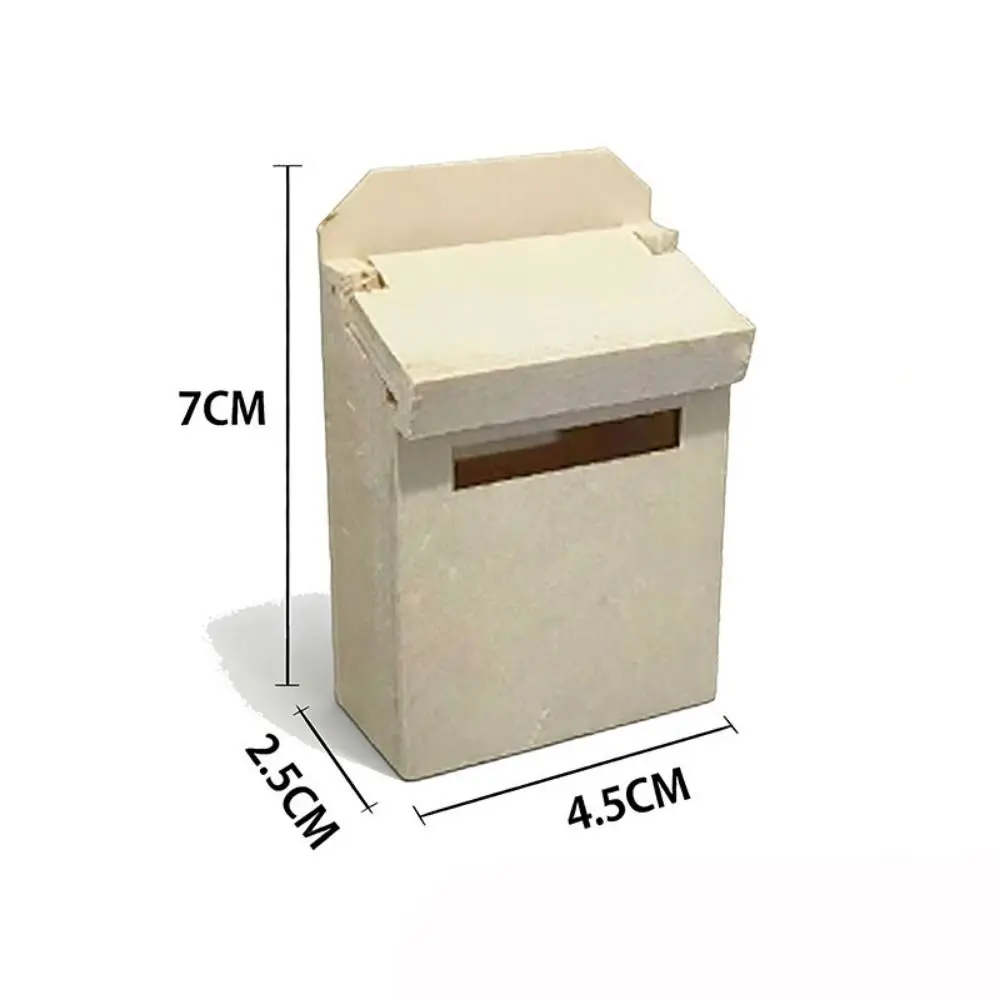 New Multi Styles Simulation Furniture Mini Cute Dollhouse Miniature Wood Door Mailbox Pocket Model DIY Accessories