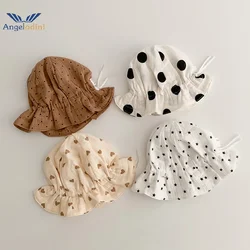 Korea Style Baby Hat Summer Newborn Baby Bucket Hat Kids Sun Hats Kids Cap Children Panama Cap Outdoor Travel Beach Cap 1PC