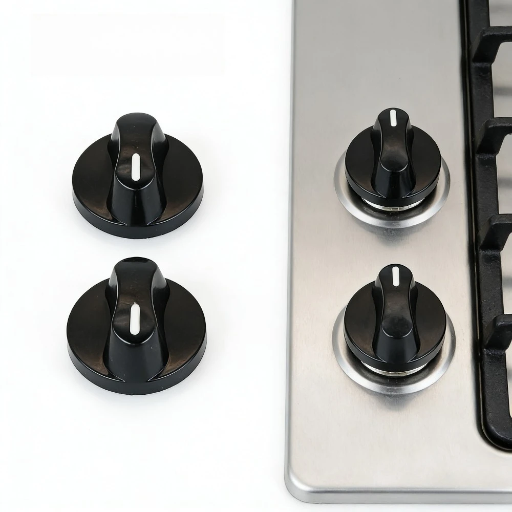 4Pcs Gas Stove Knobs High Strength Durable Plastic Universal Ignition Control Knob for Table Gas Cooker Accessories