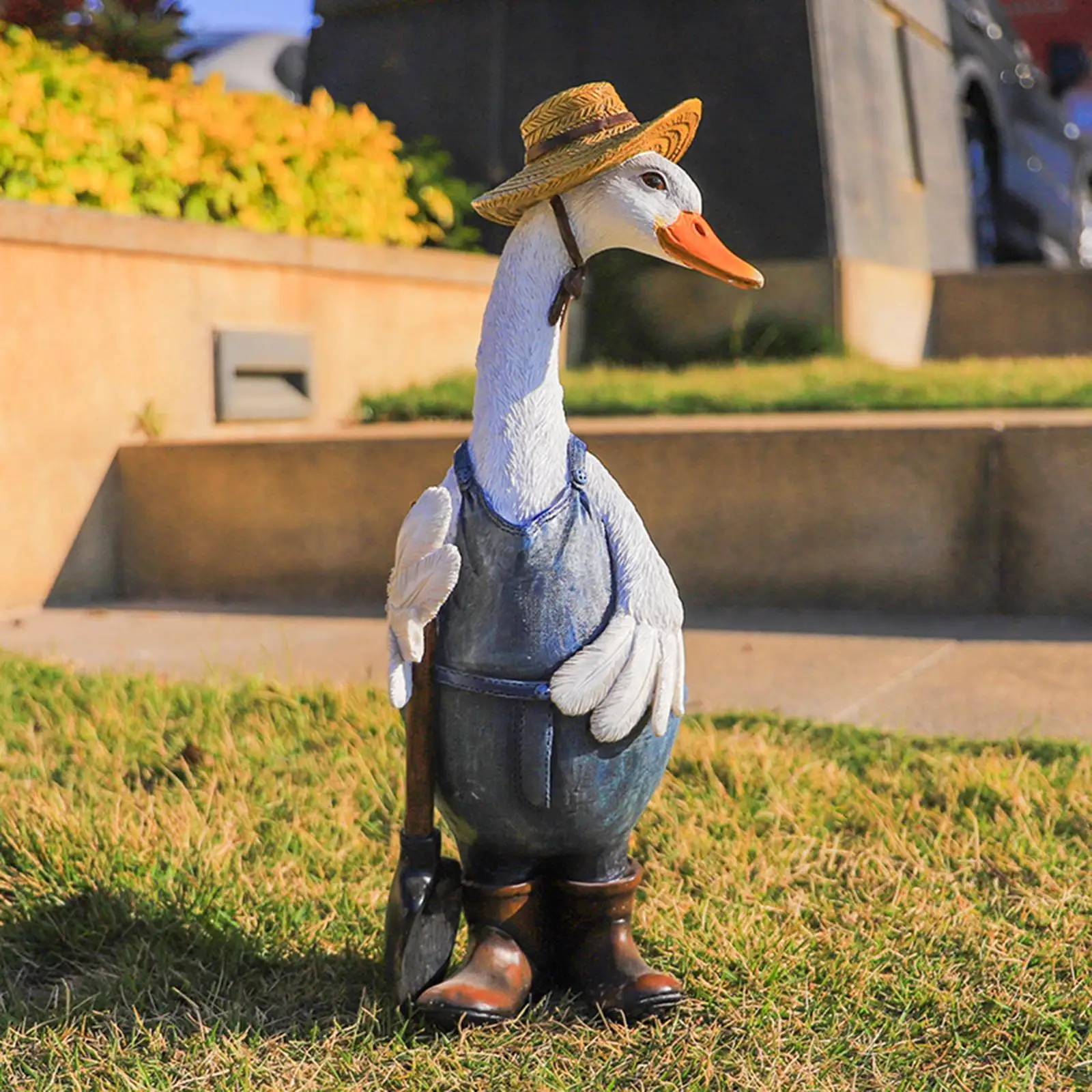 Artificial Duck Garden Statue Sculpture Figurine Model Ornament Outdoor Villa