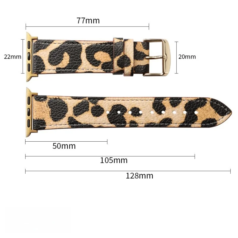 38/40/41mm 42/44/45mm 49mm Leather watch strap black beige bracelet watchband for apple watch series watch accessories