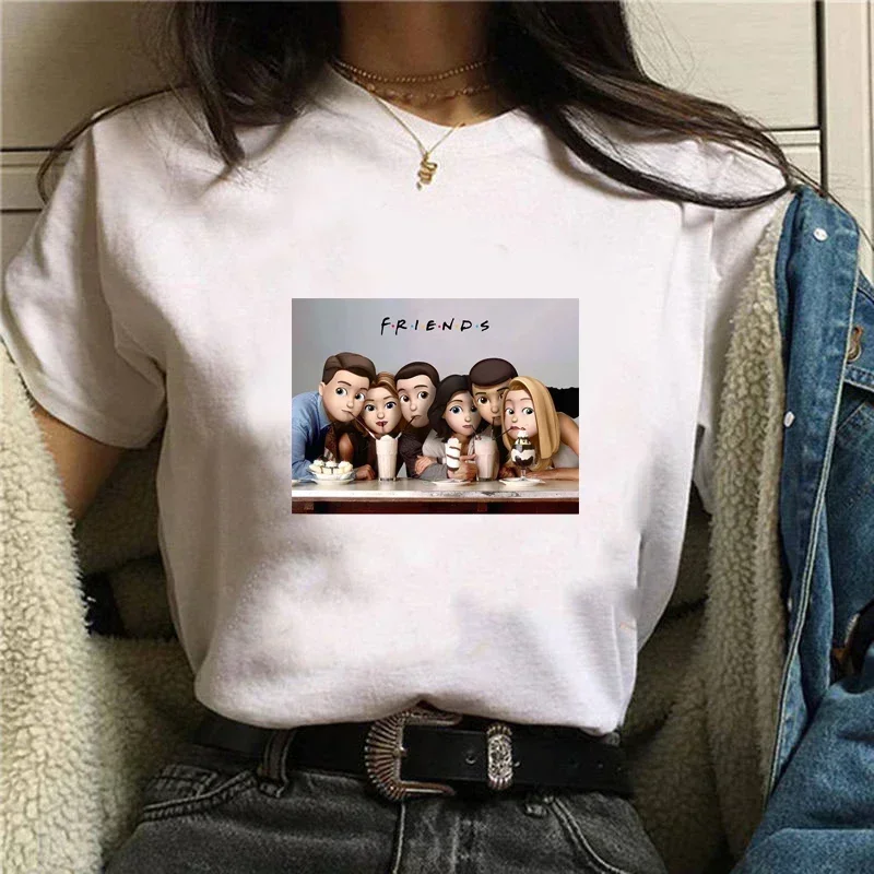 Old Friends Tv Show Tshirt Tops Femme Clothes Female T-shirt Harajuku Spring Summer 90s Tshirt Streetwear T-shirts