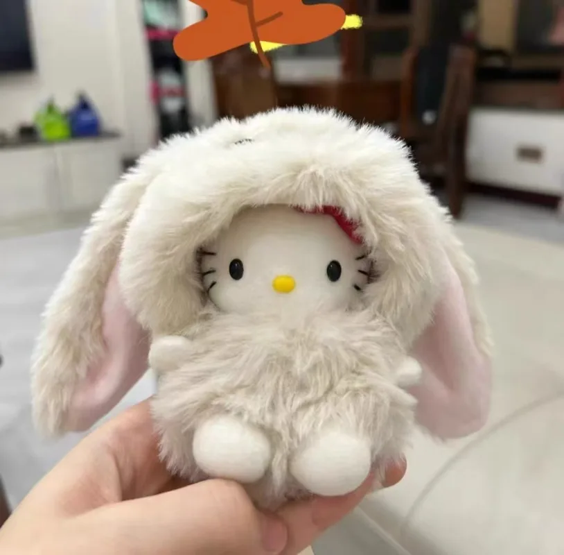 

Sanrio мультфильм HelloKitty стоячие уши кролика плюшевый брелок кулон Kawaii повседневный рюкзак персонализированные модные аксессуары