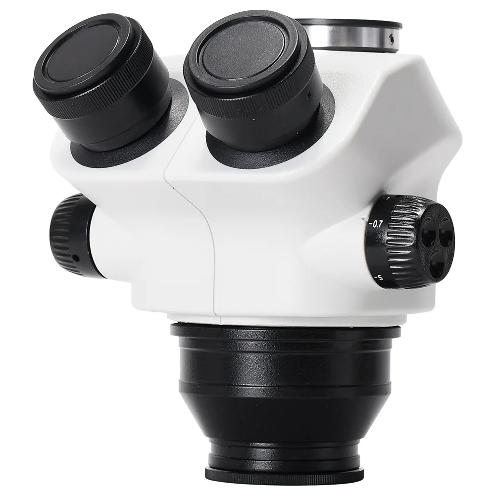 7-50 times trinocular binocular stereo microscope lens head continuous zoom assembly accessories